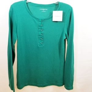 NWT Croft & Barrow Women's Long Sleeve Top
